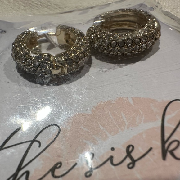 Elegant Gold and Silver Crystal Earrings Collection - Picture 3 of 5